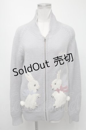 画像: Katie / うさぎさんカウチンニット  ブルーグレー S-25-02-13-030-LO-JA-AS-ZT388