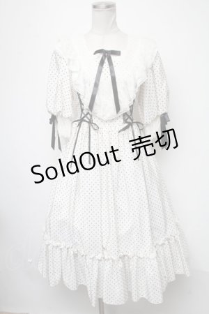 画像: Angelic Pretty / Romantic Dotワンピース  シロ S-25-02-15-052-AP-OP-AS-ZS
