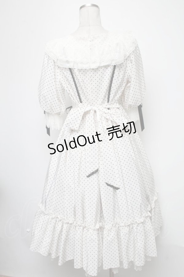 画像2: Angelic Pretty / Romantic Dotワンピース  シロ S-25-02-15-052-AP-OP-AS-ZS (2)