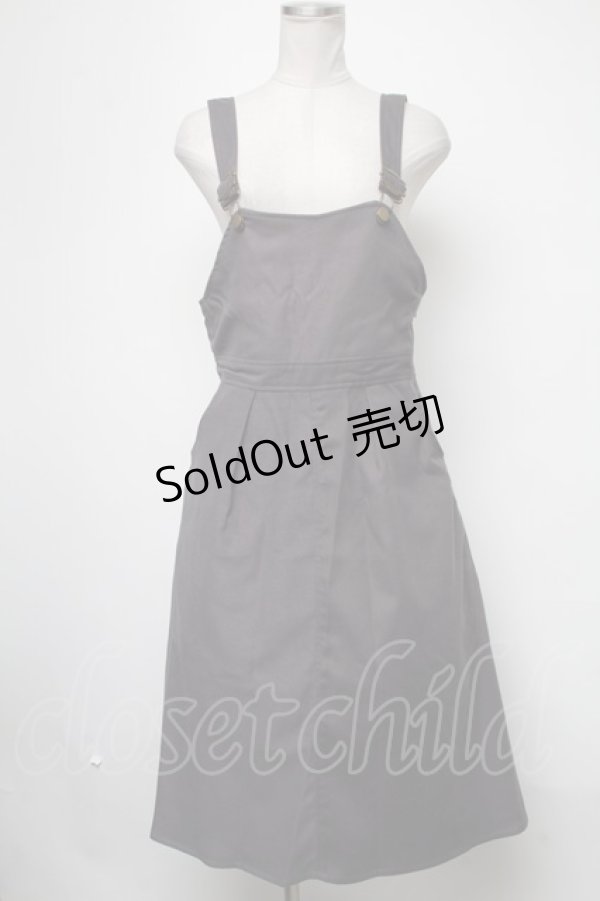 画像1: Fi.n.t / 金具使いサロペット風ジャンパースカート  グレー S-25-02-15-061-CA-OP-HR-ZT220 (1)