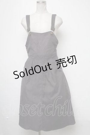 画像: Fi.n.t / 金具使いサロペット風ジャンパースカート  グレー S-25-02-15-062-CA-OP-HR-ZT220