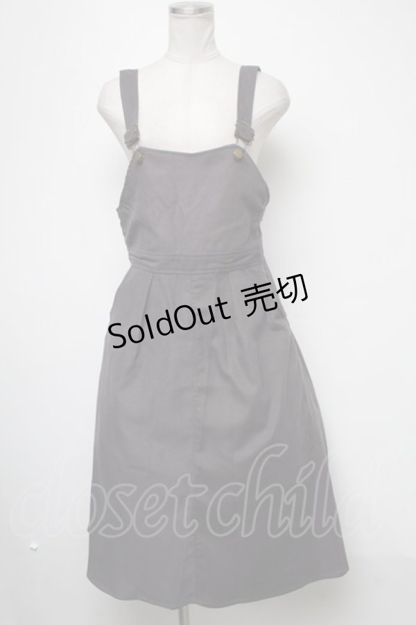 画像1: Fi.n.t / 金具使いサロペット風ジャンパースカート  グレー S-25-02-15-062-CA-OP-HR-ZT220 (1)