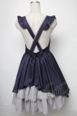 画像2: axes femme POETIQUE / バックデザインサス付きスカート  紺 S-25-02-15-078-AX-OP-HR-ZS (2)