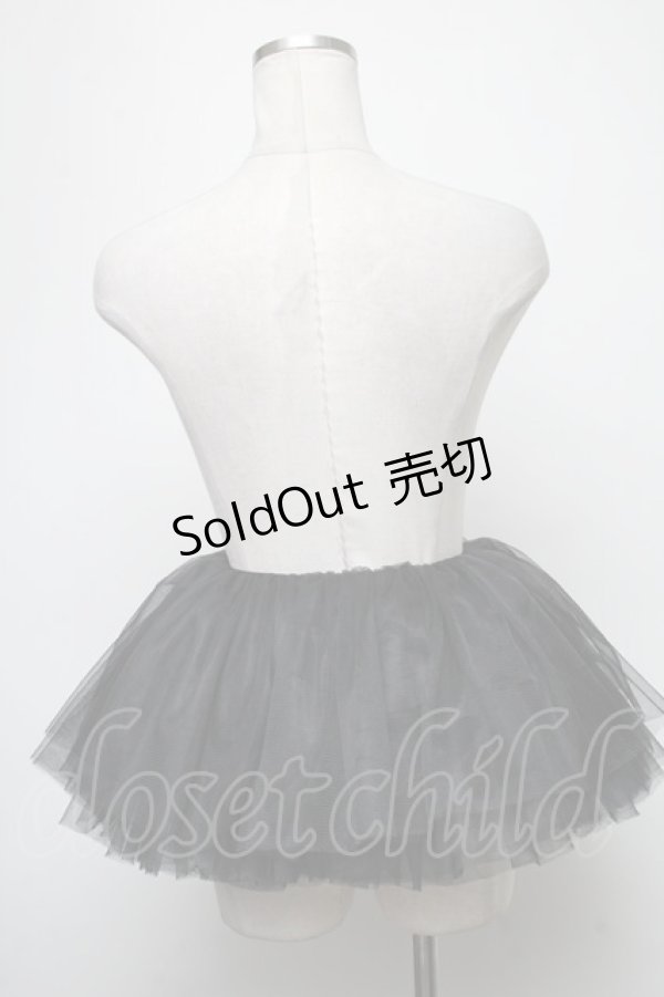 画像2: MARBLE / チュールパニエ  黒 S-25-02-15-083-GO-SK-AS-ZS (2)