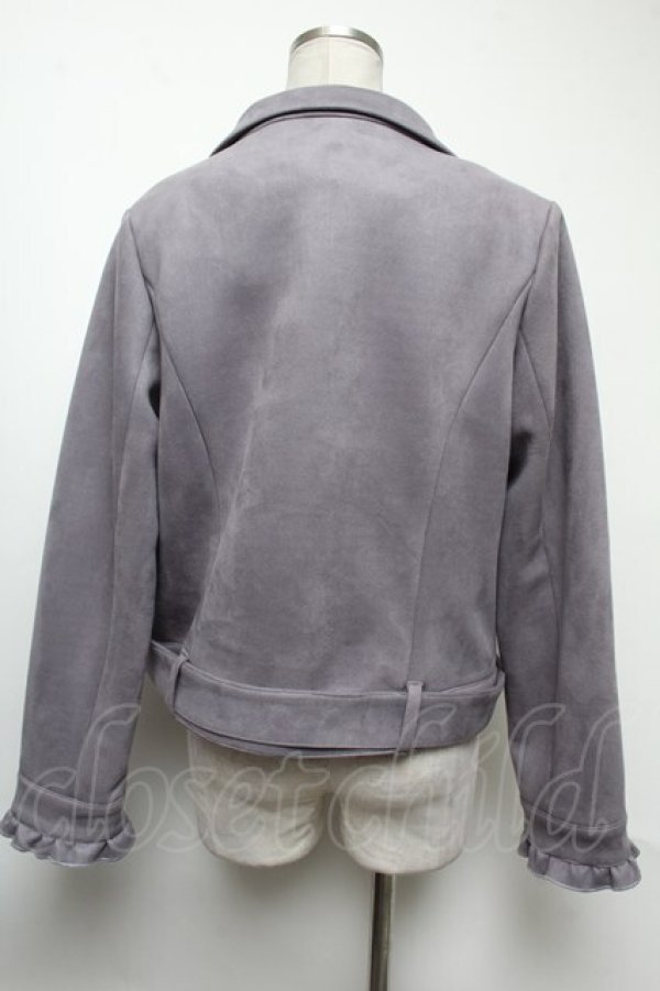 画像2: axes femme POETIQUE / フェイクスエードライダース M ブルーグレー S-25-02-17-009-AX-JA-AS-ZT285 (2)