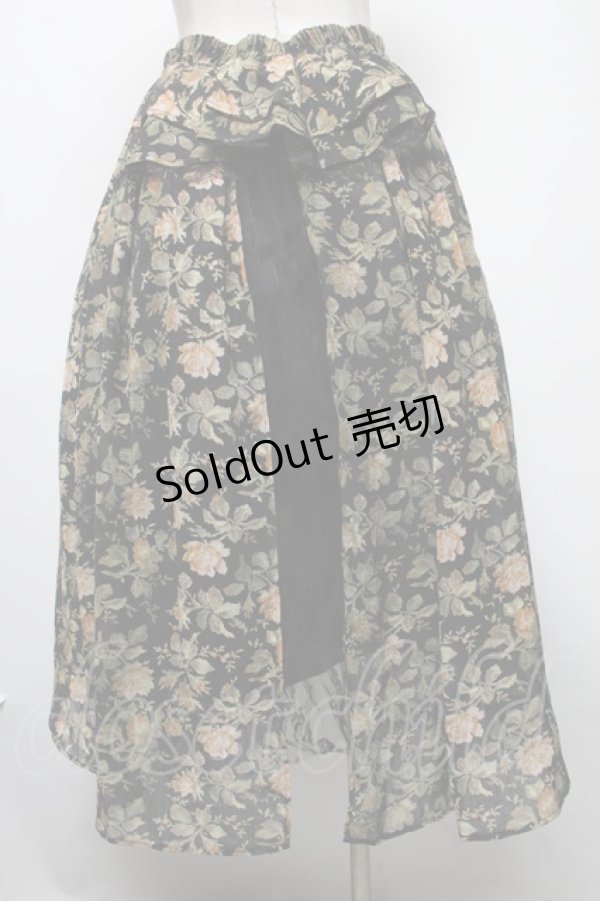 画像2: 【SALE】axes femme / バッスル風デザインスカート M 黒 S-25-02-17-1059-AX-SK-SZ-ZT392 (2)