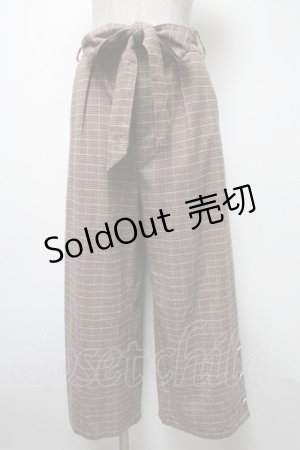 画像: axes femme / パンツ  ブラウン S-25-02-17-1077-AX-PA-HR-ZT179