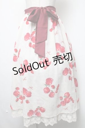 画像: axes femme / キャンディーアップル柄スカート  オフ S-25-02-17-1041-AX-SK-AS-ZT198