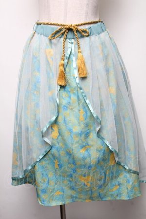 画像: axes femme POETIQUE / ディズニーアラジン/スカート  グリーン S-25-02-17-1043-AX-SK-AS-ZT198