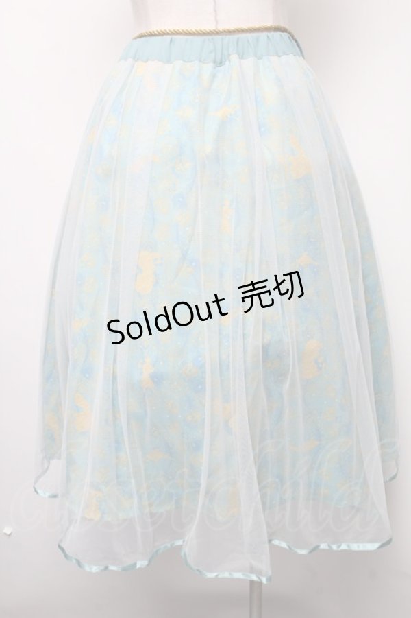 画像2: axes femme POETIQUE / ディズニーアラジン/スカート  グリーン S-25-02-17-1043-AX-SK-AS-ZT198 (2)