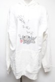 画像1: NieR Clothing / プリントパーカー  白 S-25-02-17-003-PU-TO-AS-ZT328 (1)