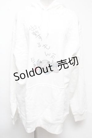 画像: NieR Clothing / プリントパーカー  白 S-25-02-17-003-PU-TO-AS-ZT328