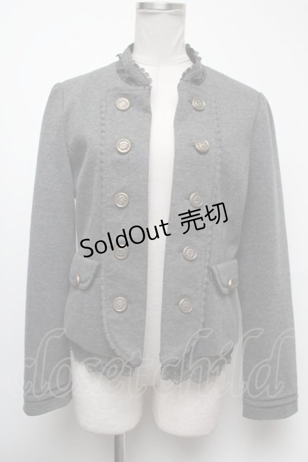 画像1: axes femme / ナポレオン風カットジャケット M グレー S-25-02-17-035-AX-JA-SZ-ZT343 (1)