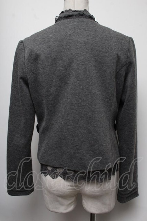 画像2: axes femme / ナポレオン風カットジャケット M グレー S-25-02-17-035-AX-JA-SZ-ZT343 (2)