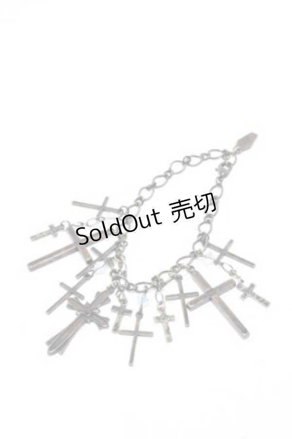 画像1: Moi-meme-Moitie / M+ROSEｘ十字架ブレスレット   S-25-02-19-001-MO-AC-HR-ZS (1)