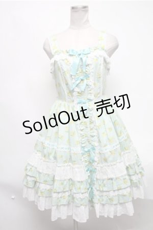 画像: Angelic Pretty / Flower Vacationジャンパースカート  ミント S-25-02-19-059-AP-OP-HR-ZS