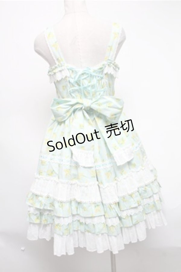 画像2: Angelic Pretty / Flower Vacationジャンパースカート  ミント S-25-02-19-059-AP-OP-HR-ZS (2)