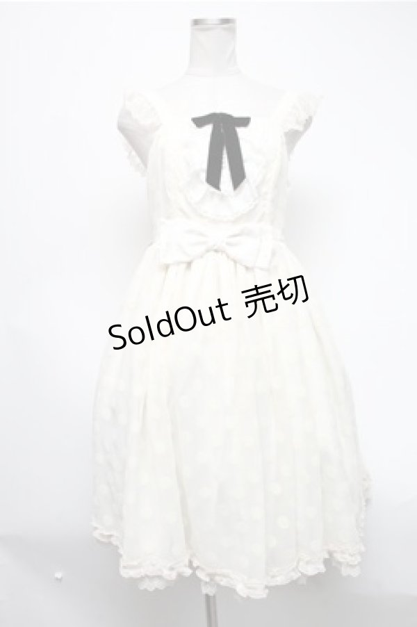 画像1: Angelic Pretty / フロッキーDot Frillジャンパースカート  キナリ S-25-02-19-060-AP-OP-HR-ZS (1)