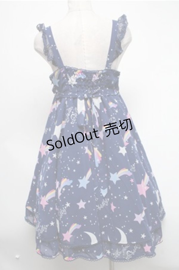 画像2: Angelic Pretty / Dream Skyジャンパースカート  紺 S-25-02-19-063-AP-OP-AS-ZS (2)