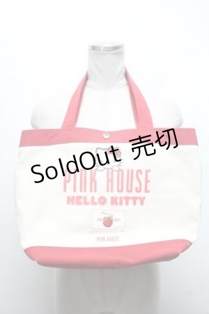 画像: PINK HOUSE / Hello Kittyトートバッグ  赤 S-25-02-19-009-LO-BG-AS-ZS