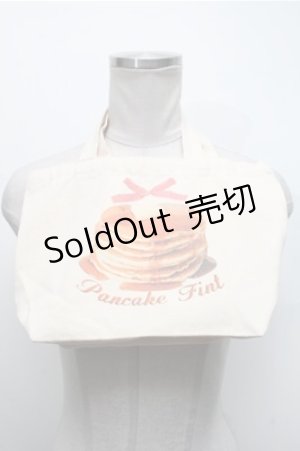 画像: Fi.n.t / パンケーキプリントトートバッグ  オフ S-25-02-19-010-CA-BG-HR-ZS