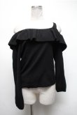 画像1: Ank Rouge / オフショルニット  黒 S-25-02-19-042-CA-TO-HR-ZT017 (1)