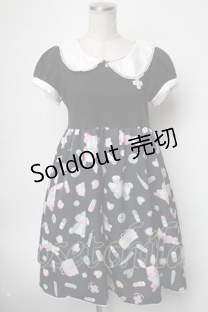 画像: Angelic Pretty / Fancyホスピタルカットワンピース  黒 S-25-02-21-062-AP-OP-HR-ZS
