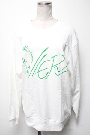 画像: NieR Clothing / プリントトレーナー  白 S-25-02-21-027-PU-TO-HR-ZY