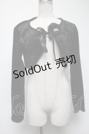 画像: metamorphose / ベロアボレロ  黒 S-25-02-27-056-ME-TO-AS-ZT048