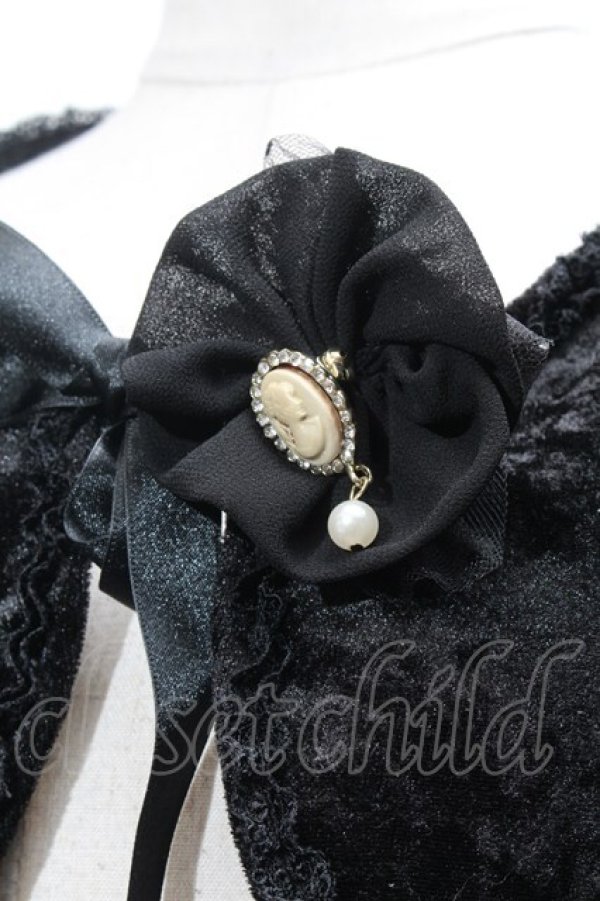 画像3: metamorphose / ベロアボレロ  黒 S-25-02-27-056-ME-TO-AS-ZT048 (3)