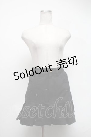 画像: evelyn / ストーンスカート  黒 S-25-02-27-086-LO-SK-AS-ZS