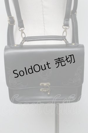 画像: axes femme POETIQUE / 猫刺 2wayバッグ  黒 S-25-03-01-004-AX-OP-HR-ZS