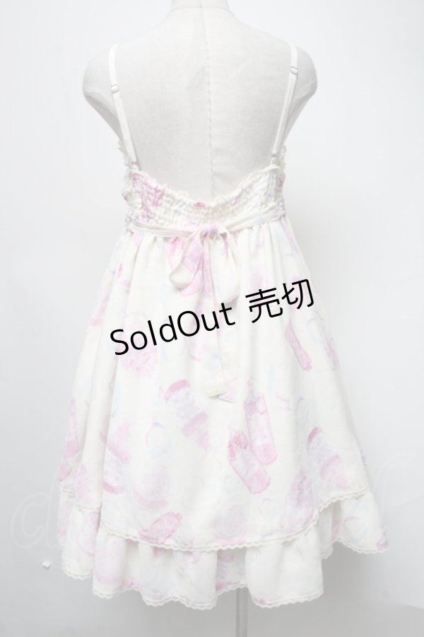 画像2: Angelic Pretty / Lovely Bathroomジャンパースカート  アイボリー S-25-03-02-074-AP-OP-HR-ZS (2)
