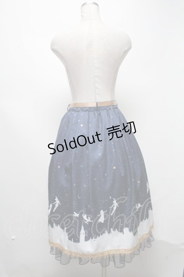 画像2: axes femme / ピーター・パン/プリントスカート  紺 S-25-03-02-076-AX-SK-HR-ZS (2)