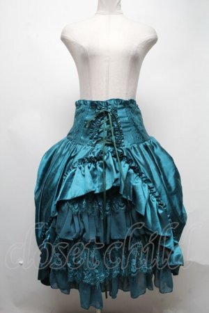 画像: ATELIER PIERROT / Fairy Lace Corset Skirt  グリーン S-25-03-02-079-EL-SK-HR-ZS