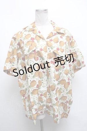 画像: PINK HOUSE /パイナップルシャツ  白 S-25-03-02-021-LO-BL-AS-ZS