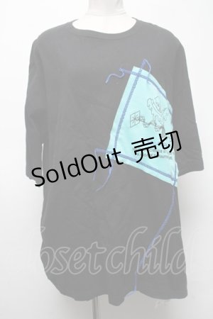 画像: LAND by MILKBOY / SLIME PATCH　Tシャツ  ブラック S-25-03-02-037-MB-TO-OW-ZS