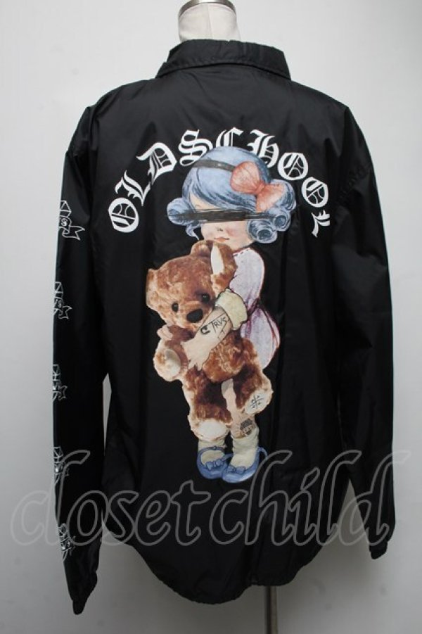 画像2: TRAVAS TOKYO / Old memoriesコーチジャケット  黒 S-25-03-02-039-PU-JA-AS-ZS (2)