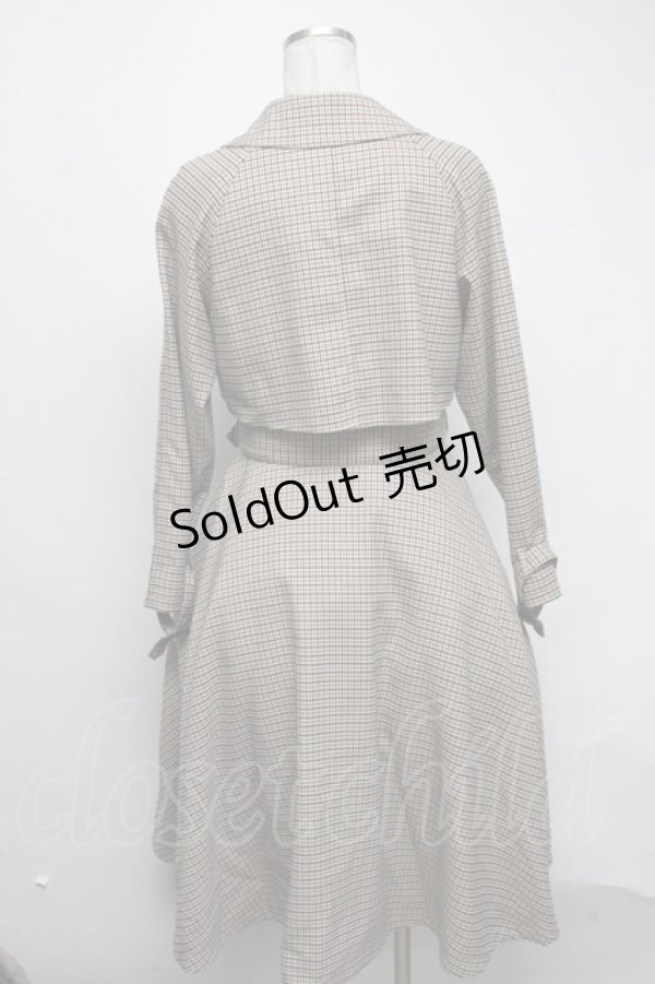 画像2: an another angelus / 金具使いノーカラーコート  ベージュ S-25-03-06-049-CA-CO-HR-ZS (2)