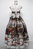 画像1: Royal Princess Alice / Dark Alice Tea Party・まくらくらまコラボワンピース  オフ S-25-03-06-061-LO-OP-AS-ZS (1)