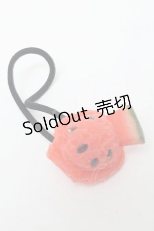 画像: Q-pot. / スイカアイスヘアゴム   S-25-03-06-007-QP-AC-HR-ZS