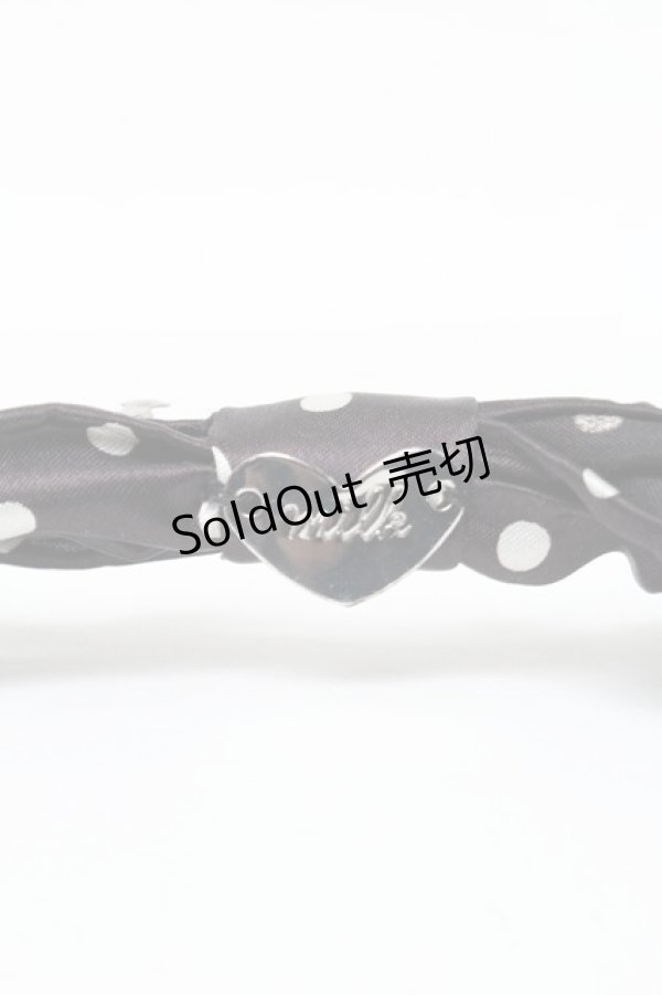 画像2: MILK / ドットリボンバレッタ  黒 S-25-03-06-008-ML-AC-HR-ZS (2)