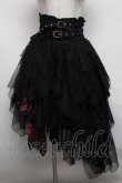 画像1: GOTH / レースレイヤードスカート  黒ｘ赤 S-25-03-06-082-GO-SK-HR-ZS (1)