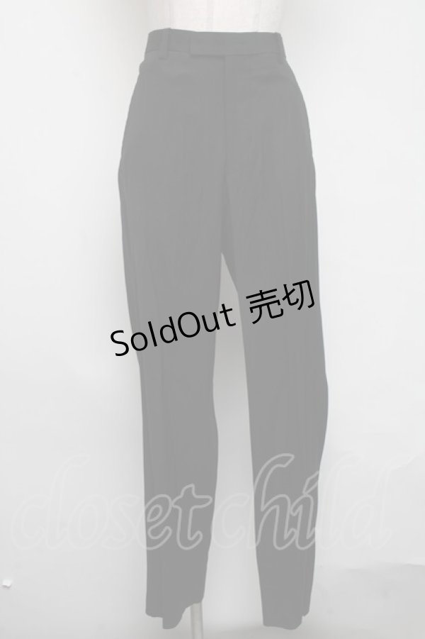 画像1: Jean Paul GAULTIER / HOMME　ウールパンツ 48 黒 S-25-03-06-085-GO-PA-AS-ZS (1)