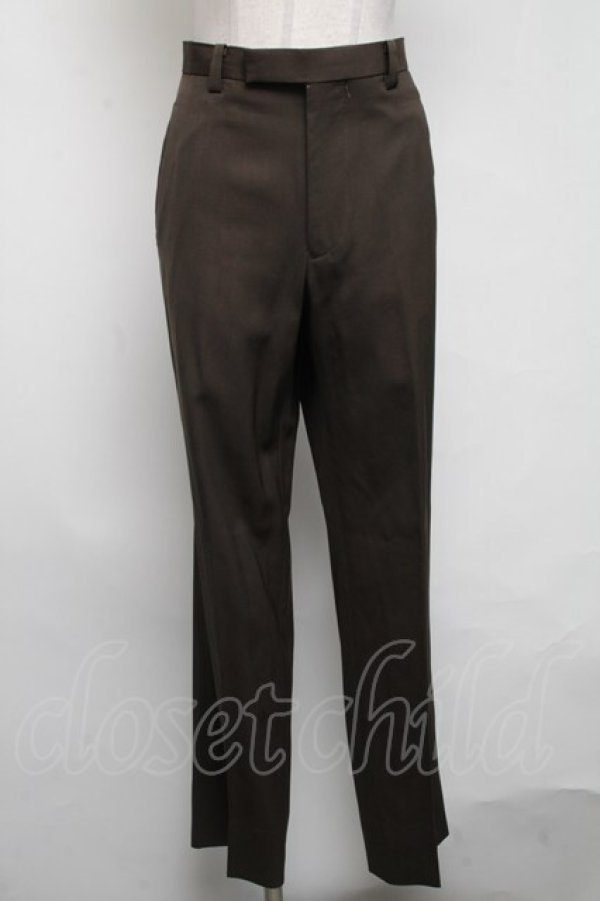 画像1: Jean Paul GAULTIER / CLASSIQUE　ウールパンツ 48 ブラウン S-25-03-06-086-GO-PA-AS-ZS (1)