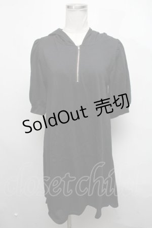 画像: Ank Rouge / 半袖カットワンピース  黒 S-25-03-06-032-CA-OP-AS-ZS