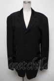 画像1: Jean Paul GAULTIER HOMME / ストライプテーラードジャケット 50 黒 S-25-03-06-035-GO-JA-AS-ZS (1)