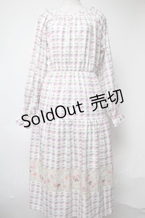 画像: 【SALE】axes femme / くまのがっこう/パネル柄ワンピース  オフ S-25-03-09-063-AX-OP-HR-ZT398