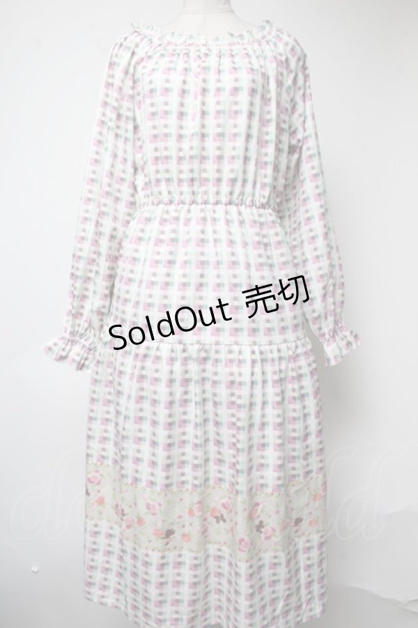 画像1: 【SALE】axes femme / くまのがっこう/パネル柄ワンピース  オフ S-25-03-09-063-AX-OP-HR-ZT398 (1)