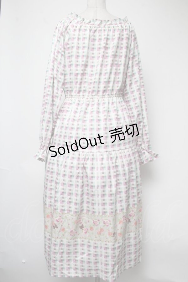 画像2: 【SALE】axes femme / くまのがっこう/パネル柄ワンピース  オフ S-25-03-09-063-AX-OP-HR-ZT398 (2)
